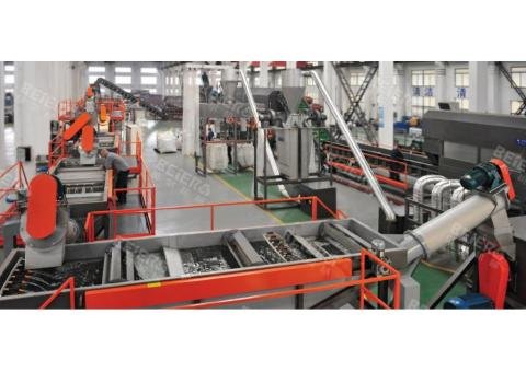 PET bottle washing and recycling machine