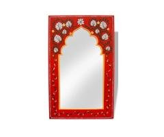 6 Charming Features of Custom Floral Mirror Frame Red