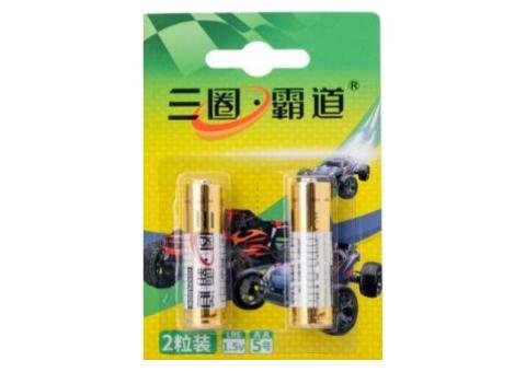 Three-Circle Overlord No. 5 Extra Strong Alkaline Batteries - 2-Pack - 2/2