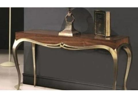Barque Wooden Console Table with Sheesham MDF