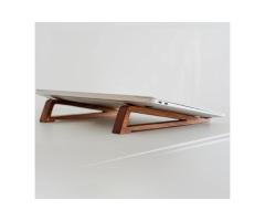 Wooden Laptop Stand | Foldable & Magnetic Lock