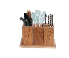 Wooden Kitchen Utensils Holder