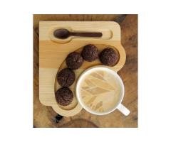 Wooden Coffee Snacks Serving Tray
