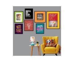 Framed Wall Art / Motivational Décor Set