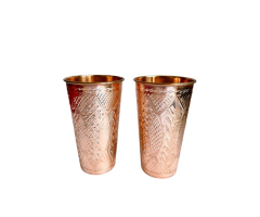Handcrafted Copper Glasses – Timeless Qalamzani Craft from Lahore