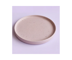 10 Inch Handmade Ceramic Classic Plate – Old Rose Matte