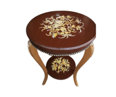 Marquis Splendor French End Table – Hand Painted Wooden Accent
