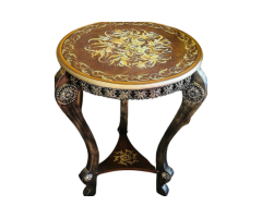 Duchess Dream French End Table – Hand Painted Wooden Accent