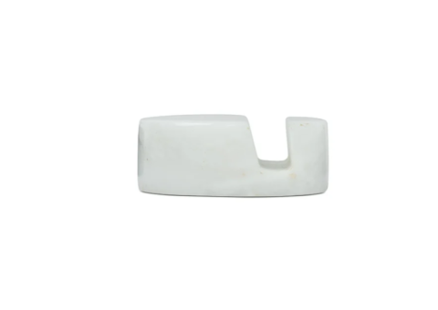 Imperial White Marble Mobile Holder – Luxury Desk Stand - 1/4