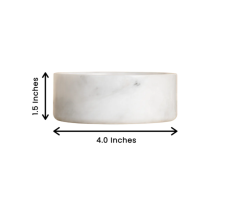 White Marble Bowl – Handcrafted Pakistani Luxury Accent Piece