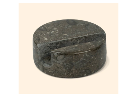 Royal Black Marble Mobile Holder – Handcrafted Luxury Desk Stand - 4/4