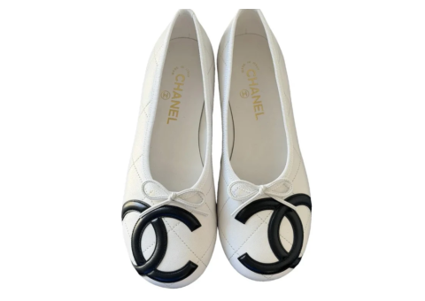 7 Elegant CHANEL Cambon Ballet Flats with Brand Box - 4/4