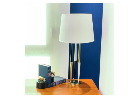 Helios Table Lamp: Bold Modern Black & White Design - 2/2