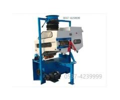 High-efficiency grain screening and destoning combined machine