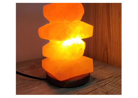 Pebble Tower Himalayan Salt Lamp – 7 Relaxing Benefits - 1/3