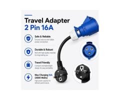 2 Pin 16A EV Charging Adapter (Schuko Plug)