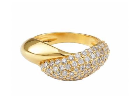 Lovers Entwined (Half Pave) Ring - 2/2