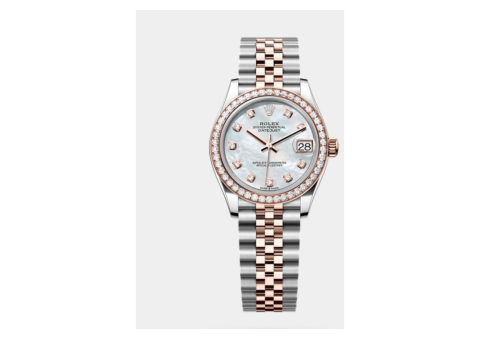 5 Stunning Lady-Date Just Everose Gold Diamond Watches - 2/2