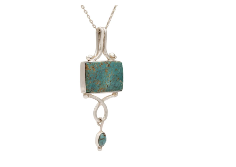5 Exquisite Zar Noor Turquoise Silver Necklace Designs - 3/4
