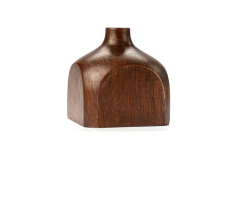 5 Elegant Dark Truffle Wooden Vases for Home Décor