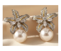 Floral Drop Stud Earrings: 7 Elegant Touches of Crystal Beauty
