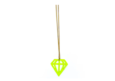 Geometric Diamond Pendant Neon Green: 7 Bold Style Wins - 2/2