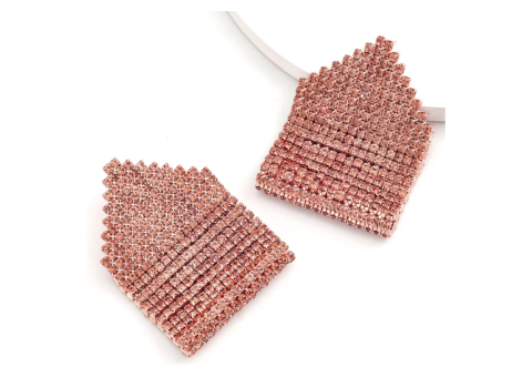 Scandalous Pink Rhinestone Earrings: 7 Glam Reasons to Shine - 2/2