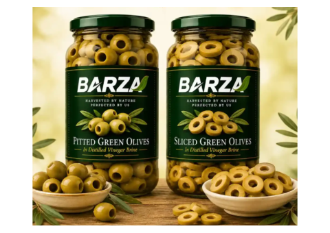 2 Premium Sliced & Pitted Green Olives Combo Pack 2x1kg