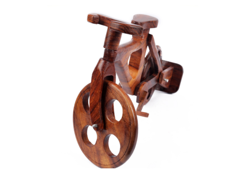 5 Handcrafted Rosewood Wooden Bicycle Decor Features - 3/5