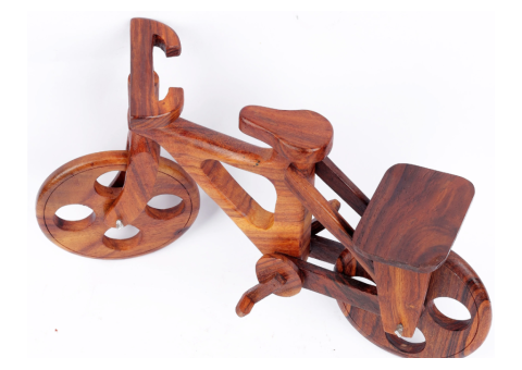 5 Handcrafted Rosewood Wooden Bicycle Decor Features - 5/5