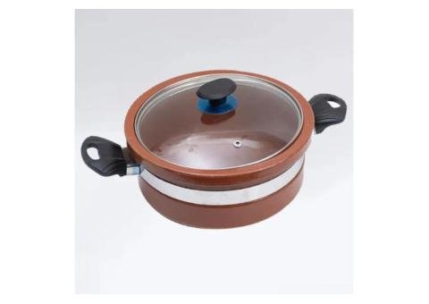 Flat Glazed Clay Karahi – Cooking Capacity 2kg - 2/2