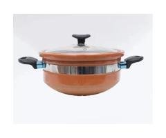 Round Glazed Clay Karahi – Cooking Capacity 1 to 1.5kg