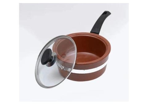 Glazed Clay Saucepan – Capacity Approx. 2 Cups Liquid