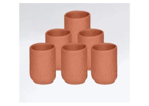 Set of 6 Clay Glasses