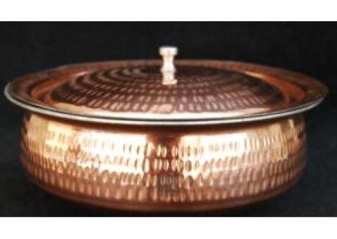 Pure Copper Glass with Qali – 400ml Capacity | Naqshi Design