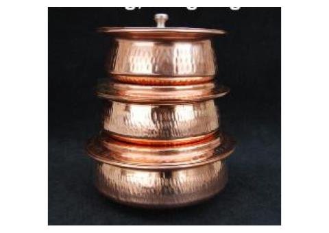 Pure Copper Handi for Serving – 500g, 750g & 1kg Capacity - 2/2