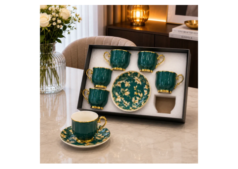 7 Elegant Reasons to Choose Emerald Bloom Coffee Set - 2/2