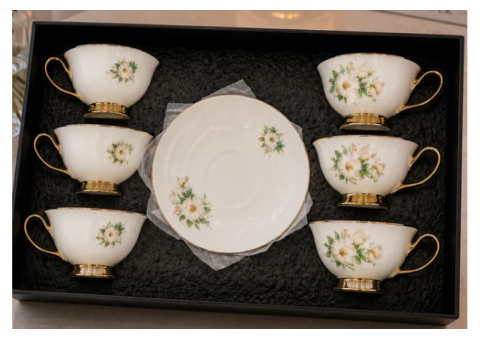 7 Elegant Reasons to Choose White Blossom Gold Coffee Set