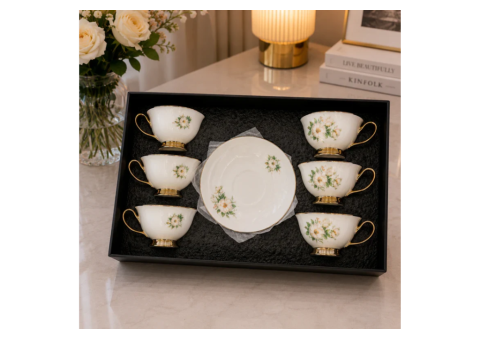 7 Elegant Reasons to Choose White Blossom Gold Coffee Set - 2/2