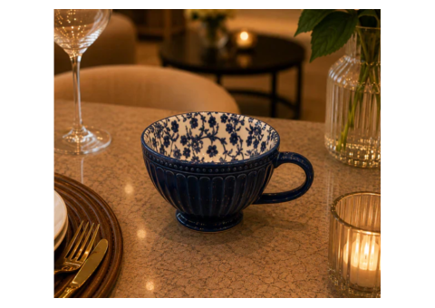 7 Elegant Reasons to Choose Blue Flower Porcelain Mug - 2/2