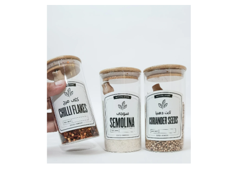 350ml Round Jar with Wooden Lid Glass: 7 Chic Uses - 1/5