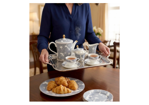 Super Bone China Tea Set: 8 Elegant Luxury Serving Features - 3/3