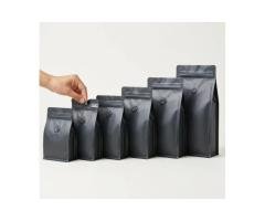 Flat Bottom Side Zipper Bag with Air Valve