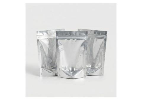 Silver Aluminum Foil Stand Up Pouch with Clear Window - 2/2