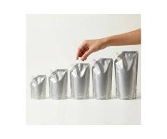 Pure Aluminium Spout Pouch with Corner Mouth