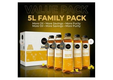 Mild Aroma Mustard Oil (Sarson Ka Tel) – No Strong Smell