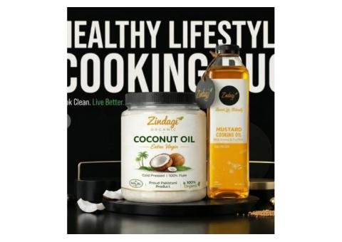 Healthy Cooking Oil Duo – Mild Mustard Oil & Coconut Oil