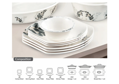 7 Luxurious Havel 72-Piece Melamine Dinner Set Designs - 2/3