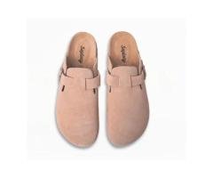 Birkener Clogs – Light Beige Suede