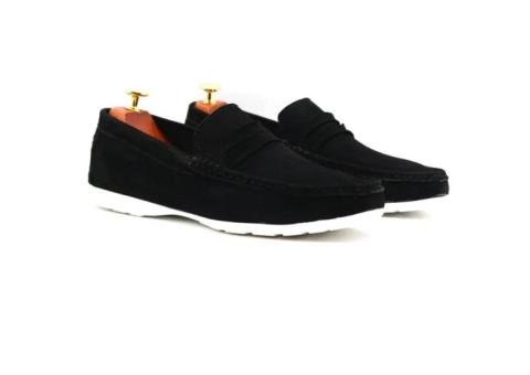 Suede Black Loafers - 2/2